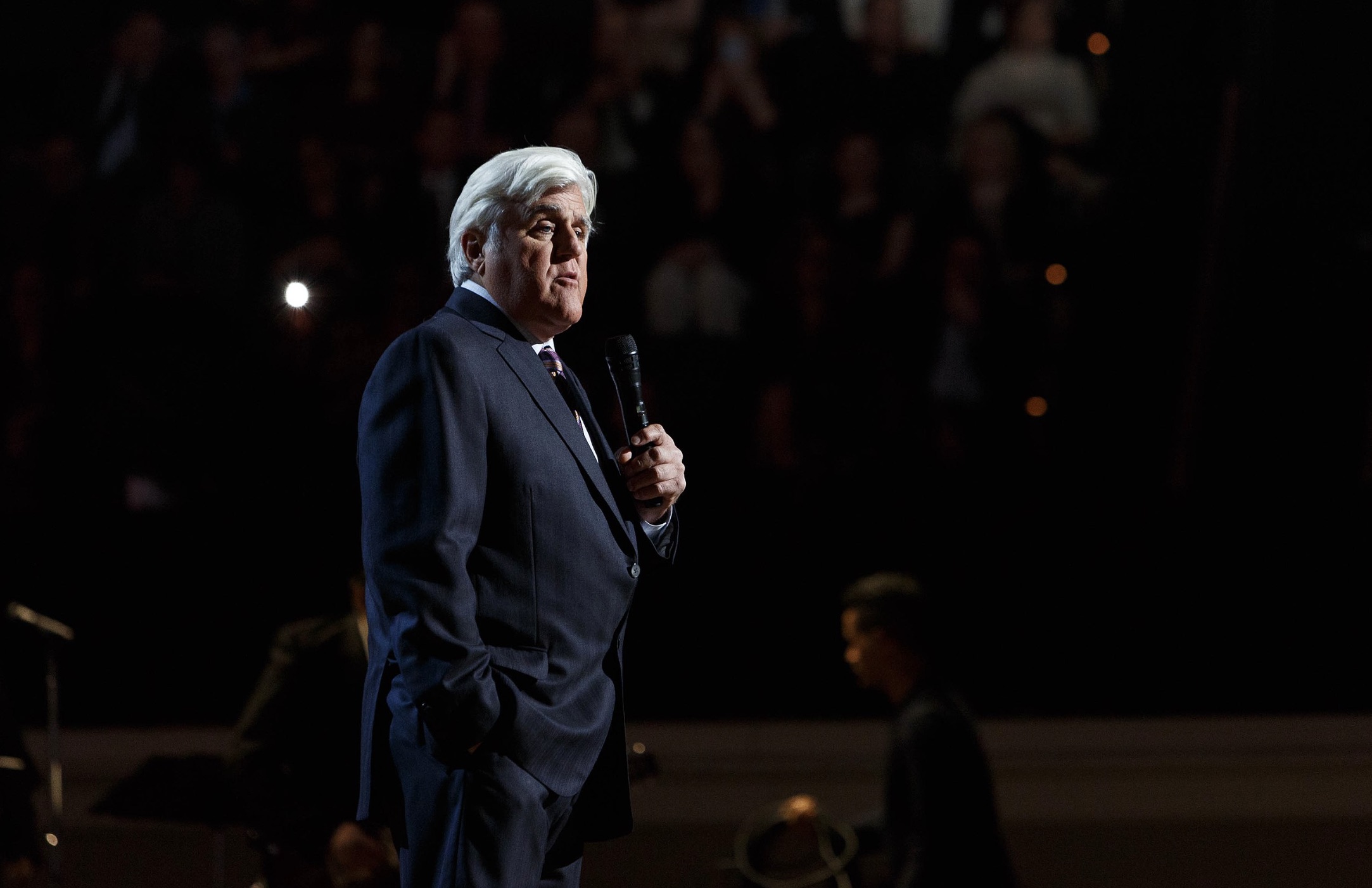 Leno speaking at the Library of Congress 